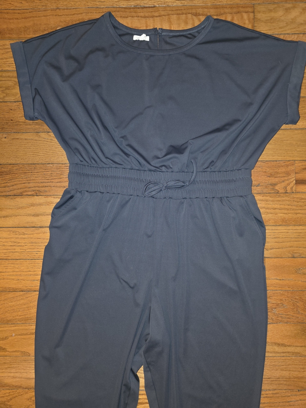 Maurices Dark Grey Short-Sleeve Jumpsuit - Picture 2 of 5
